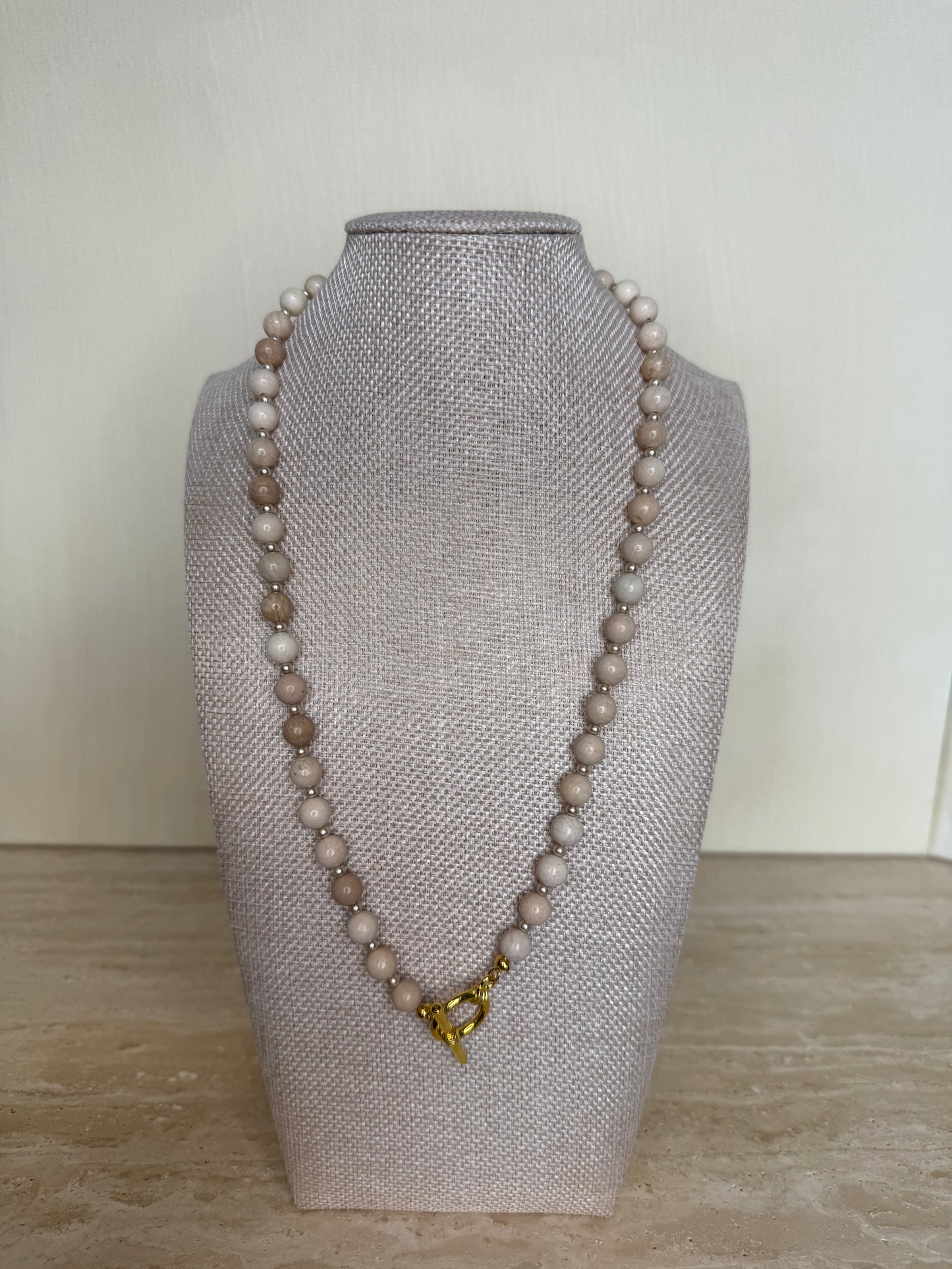 Fossil Coral Necklace - Gold Plated