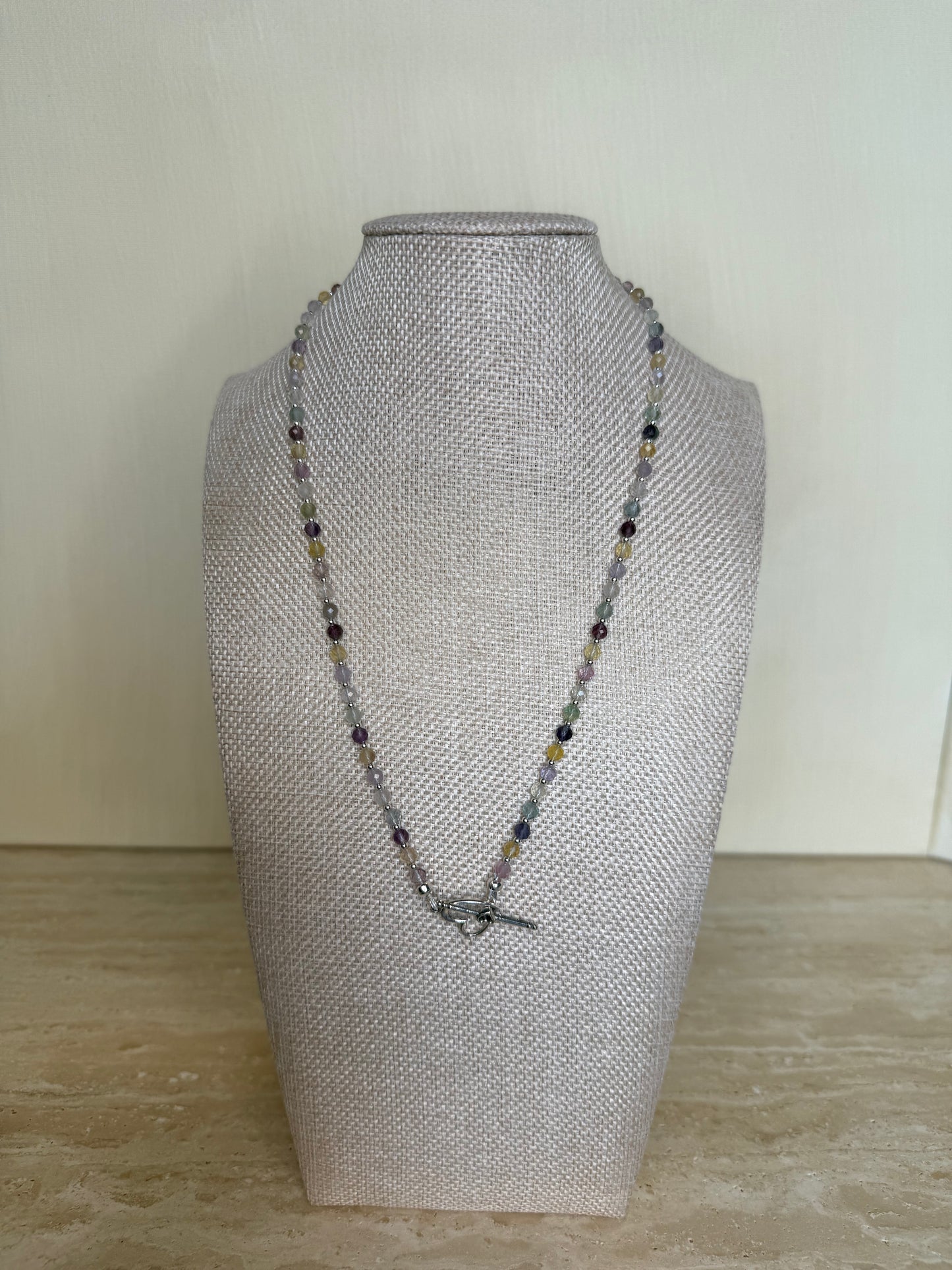 Amertrine Necklace - Silver Plated