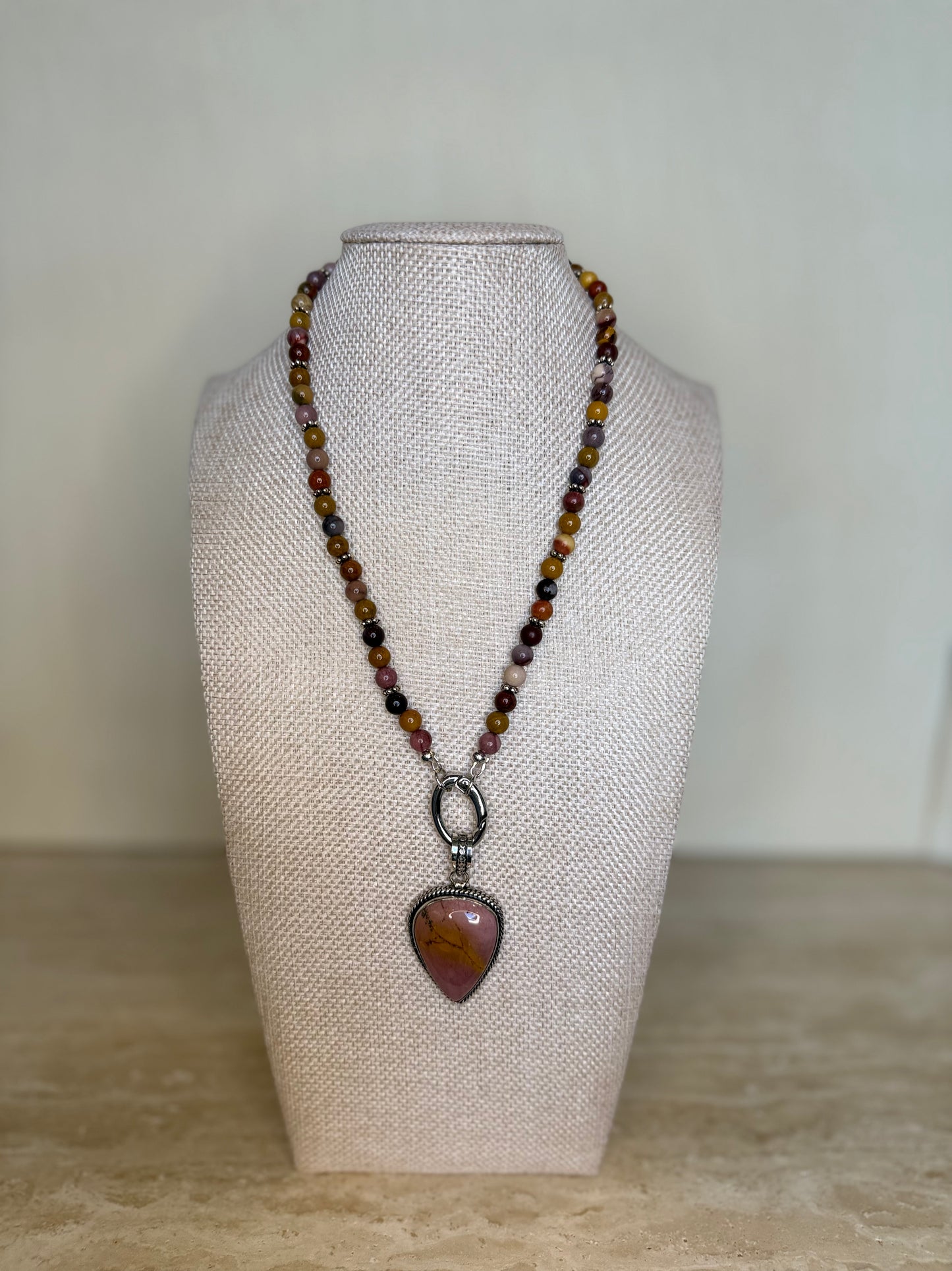 Mookite Necklace and Pendant - Silver Plated